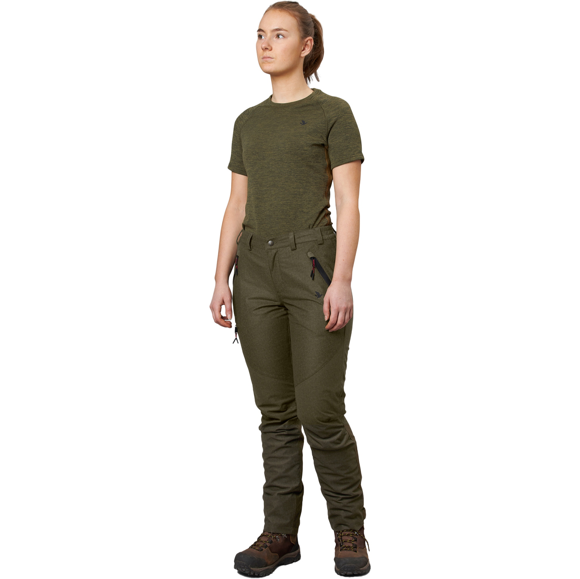 Seeland Womens Avail Trousers 110223612 - Pine Green Melange